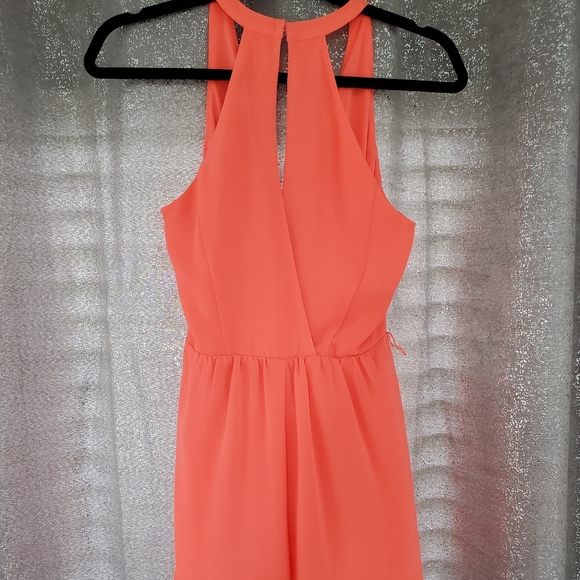 Coral flowy jumpsuit - Picture 3 of 6